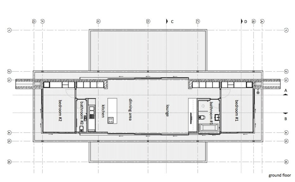 Bauplan-Pavillon