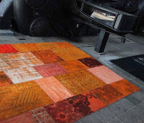 Bunte Designer Teppiche von Miinu warme farben