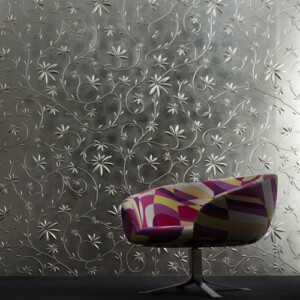Dekorative Tapeten mit 3d-Mustern bunter Sessel