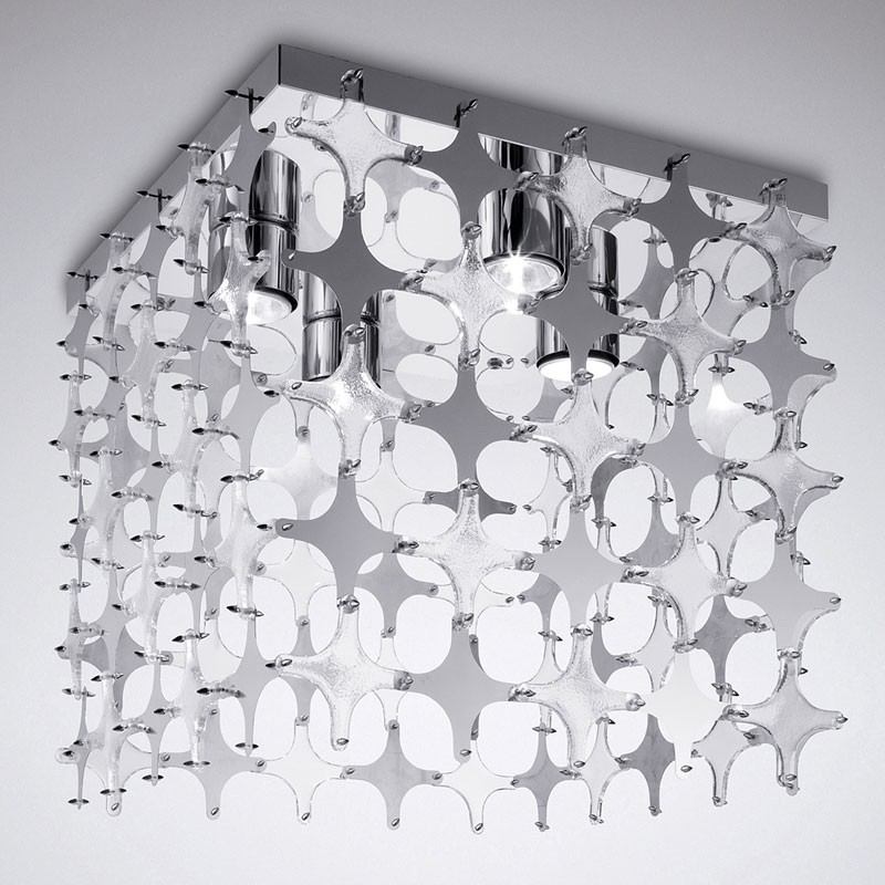 Designer Beleuchtung aus Glas von La Murrina metal optik