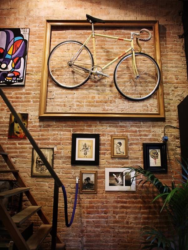 Retro Fahrrad Wanddeko-Ideen kreative Wandgestaltung