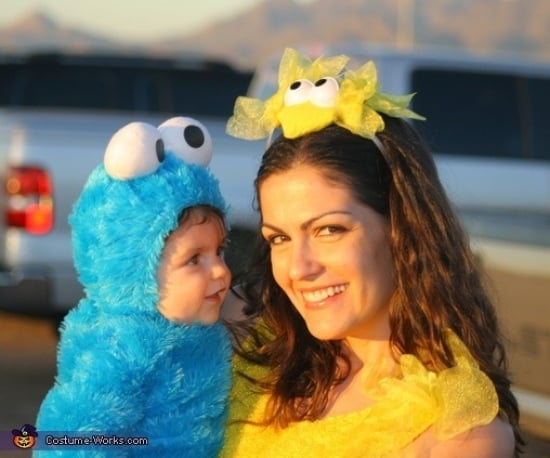 Fasching Ideen Karneval Kostüme cookie monster baby