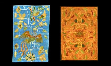 Handgetuftete Feine Tibetanische Teppiche 