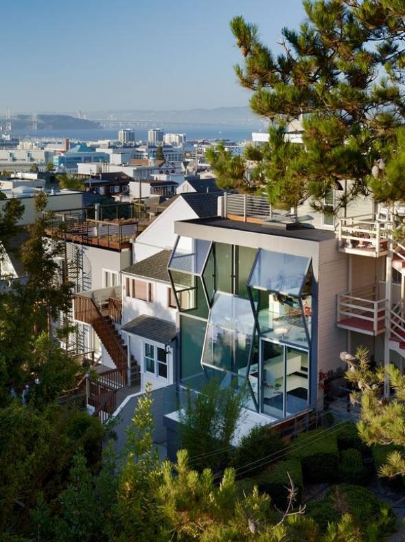 Flip Haus Architektur-Glas Fassade-San Francisco