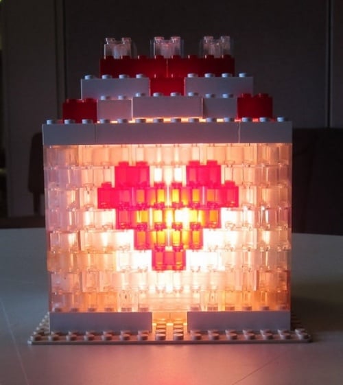 Konstruktor LEGO Valentinstag Deko