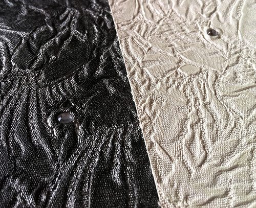 Moderne Relieftapeten-florale Muster-Schwarz weiß