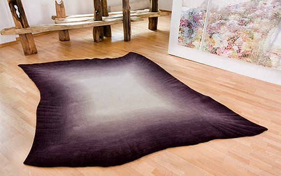 Modernes Teppich Designs esti barnes dreidimensionales lila design