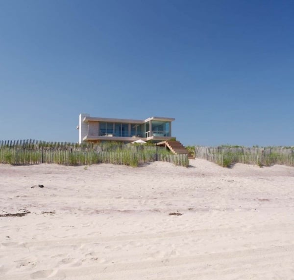 Modernes Haus Dünen ozean strand haustür