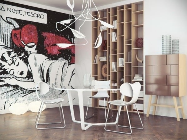 Pop Art Trickfilm-minimalistische Möbel Wanddeko