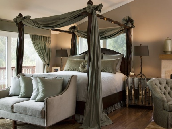 Prachtvolles Design-Bett Vorhang
