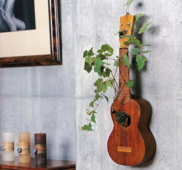 Wanddekoration Gitarre-Bonsai Baum