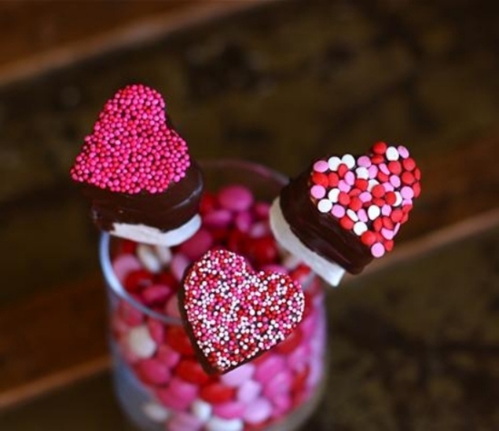 dekoration valentinstag schnel und schön herz marshmallow