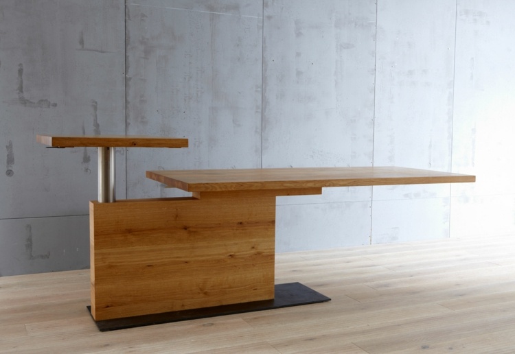 esstisch aus massivholz pavos modell modern tischplatte