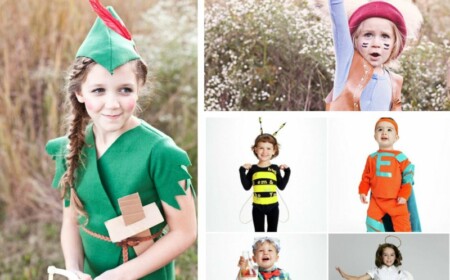 fasching kostüme für kinder anleitungen idee peter pan biene engel