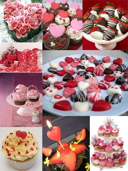interessante ideen für party dekoration zum valentinstag süßigkeiten