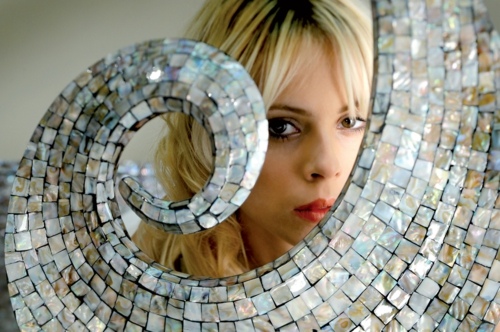 luxuriöse Badezimmer Fliesen Mosaik Perlen Optik