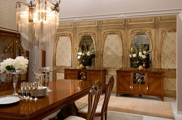 luxuriöse Einrichtung-Wohnzimmer Medea Holzmöbel