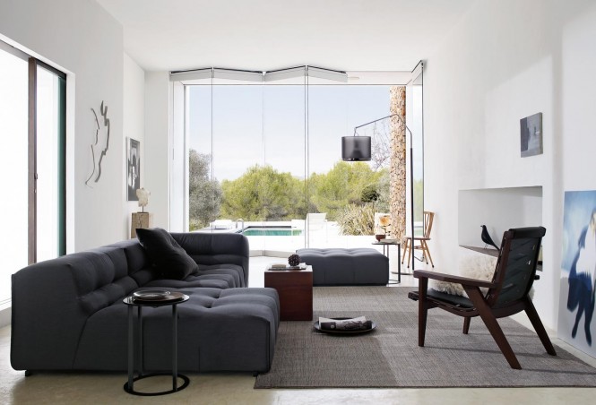 luxus sofas aus italien graue töne
