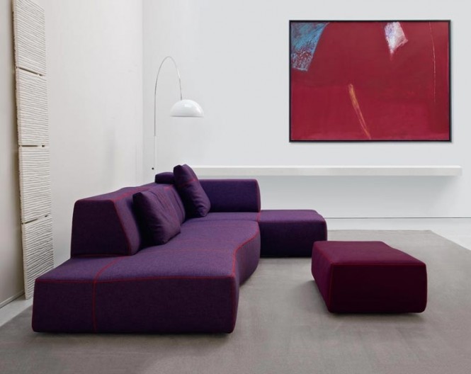 luxus sofas aus italien lila farbe