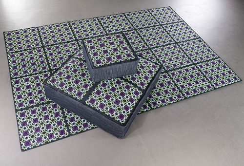 moderne Teppich Designs bunte vibrante texturen