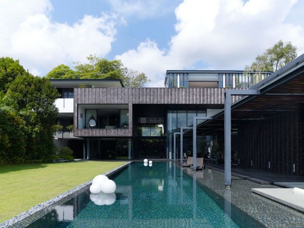  Haus mit Garten -Schwimmbecken Freien