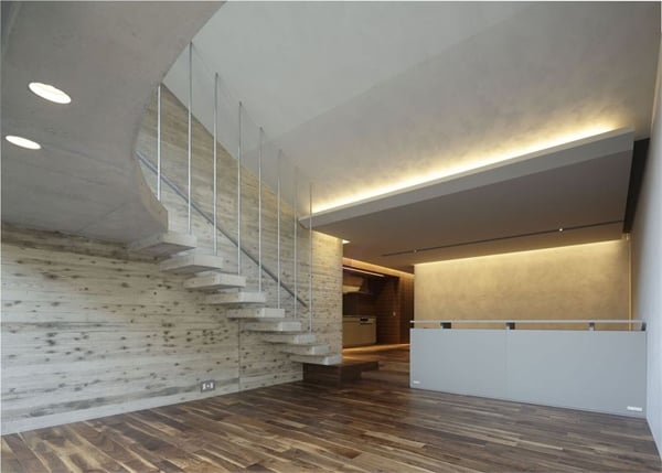 modernes Treppenhaus-minimalistisch Design