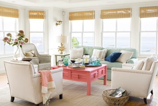 pastellfarben für das moderne wohnzimmer rosa tisch