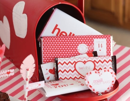 romantische ideen Valentinstag schokoladen mit liebes verpackungen