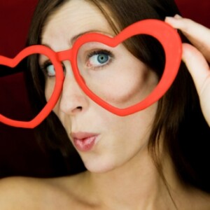 schnelle einfache Deko zum Valentinstag-Herzbrille Basteln