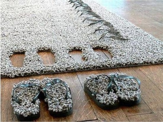 ideen für teppich design tapistongs Lise El Sayed pantoffeln