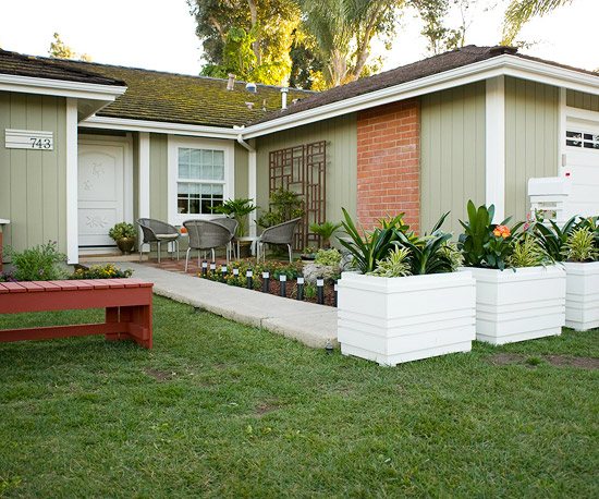 15 tipps für patio design rasen grün