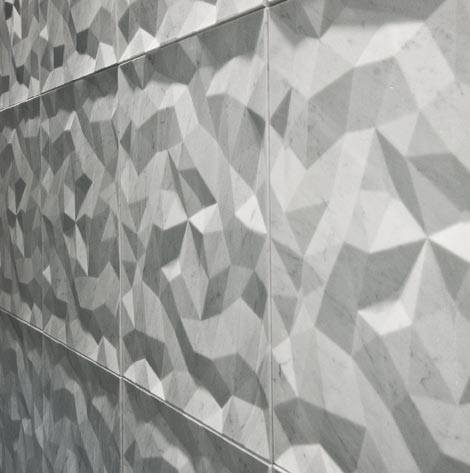 3d Wand-weiße Fliesen Muster