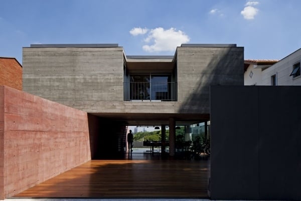 Betonhaus Massiv Architektur Projekt Modern Brasilien
