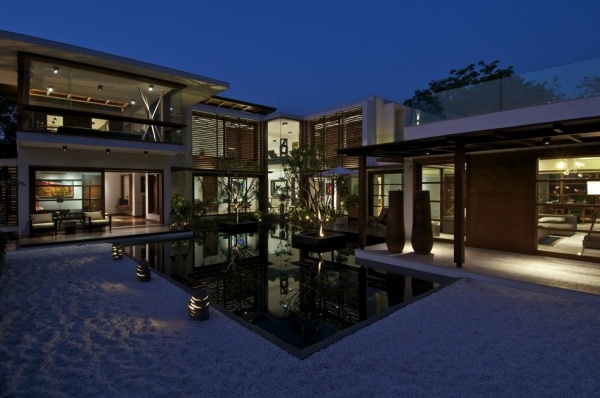 Courtyard Haus Design-Indien Architektur