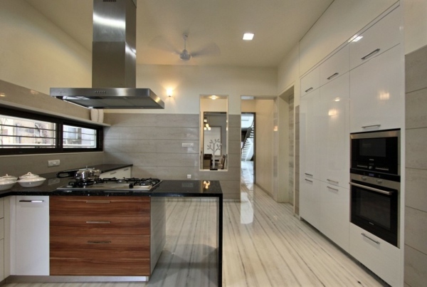 Kücheninsel glänzende Oberfläche Design