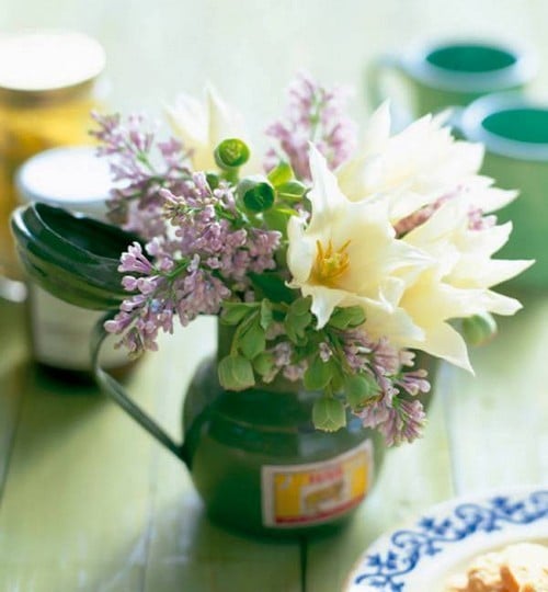 Frühlingsblumen Keramik Vase-Tisch