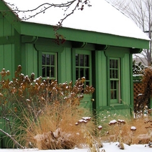 Garten Design Winter Grünes Haus