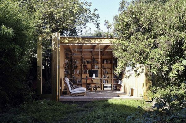 Gartenhaus bauen Idee Design Holz