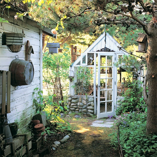 Gewächshaus für den Garten 17 selbst gebaute