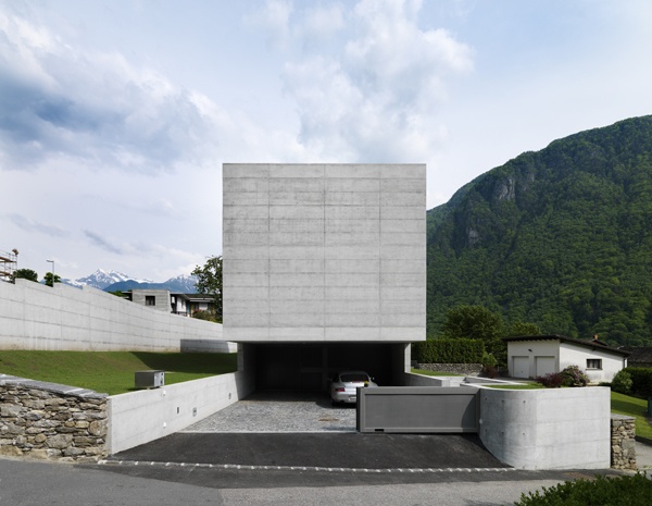 Haus Gebirge Beton Konstruktion Design