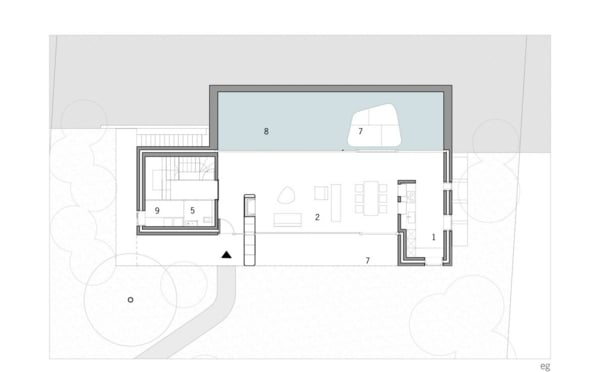 Haus Schweiz-Bauplan Grundriss