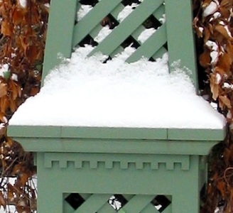 Holz Dekoration-Winter Gärten Schnee