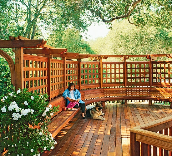 Holz Terrasse Garten Gestaltung Idee