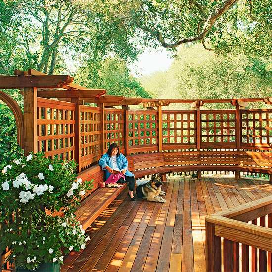 Holz Terrasse Garten Gestaltung Idee 