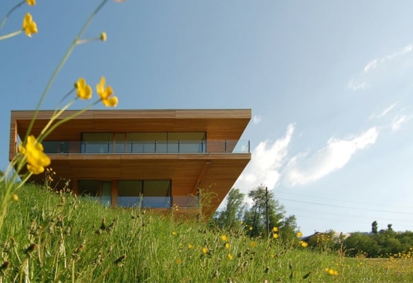 Holzhaus Schweiz-moderne Architektur 