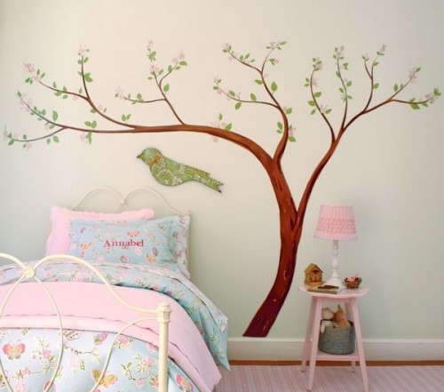 Liebevolles Kinderzimmer Baum Muster Wandtattoo Babyzimmer