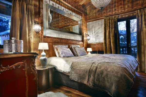 Marco Polo luxus berghütte in den alpen schlafzimer