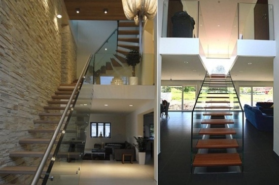 Mistral moderne Treppe Glasgeländer Design