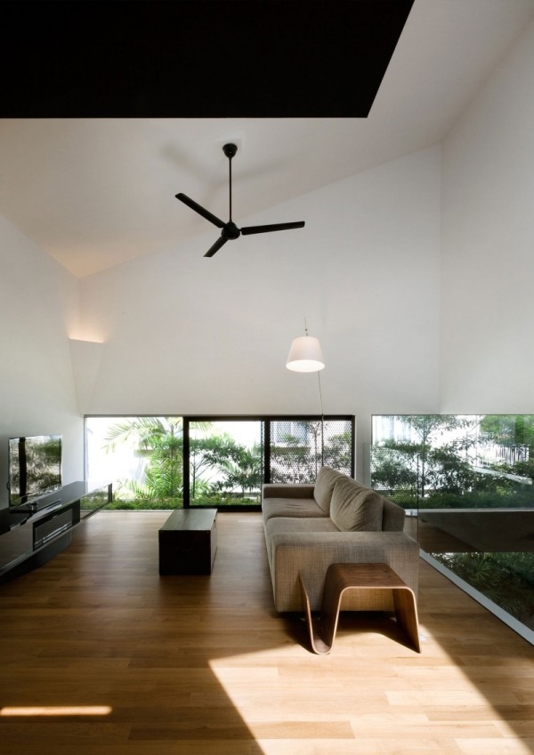 Modernes Wohnzimmer-puristischer Stil Holzmöbel