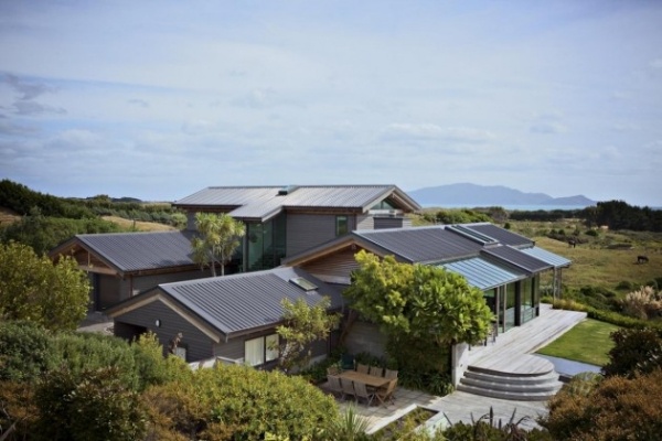 Neuseeland Architektur Passivhäuser Gebäudeflügel